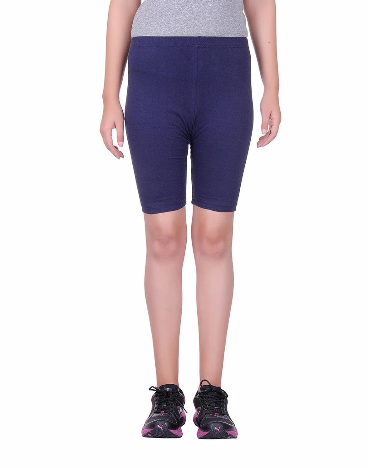 alisha women's cotton lycra cycling shorts/tights - pack of 4