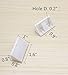 Castuvy ABS Engineering Plastics Manufacturing， Furniture Cabinet Fastening Corner Code, White, 30 Packs