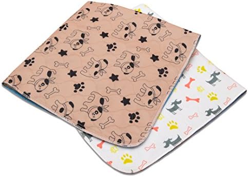 Washable training Pee Pads for Dogs and Cats, 2-Pack, Medium (27x31), Absorbent Travel Pee Pads for Dogs - Machine Washable and Reusable - For Puppy, Medium and Small Dogs