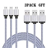 Micro USB Cable, Bestfy USB to Micro USB Android Charger Cord, High Speed Charging Cable for Android Smartphones, Tablets, MP3 and More White 6ft