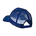 6 Panel Mesh American Flag White Patch Cap - Royal OSFM