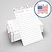 321Done To Do List Cards 3x5 (Set of 100) Vertical Index Cards, Double-Sided Notecards with Date To-Do Checklist - Thick Card Stock - Made in The USA, Floral Pastel