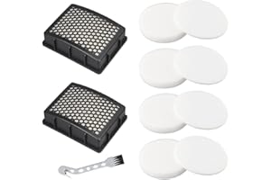 For Kenmore DU4080 Vacuum Filters Replacement Set 2 Filters + Foam & Felt Filters + Cleaning Brush, Designed for Optimal Use