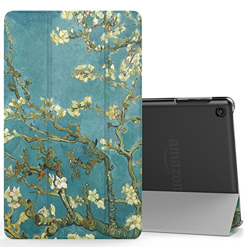 MoKo Case for Fire HD 8 2016 Tablet - Ultra Lightweight Slim shell Stand Cover with Translucent Frosted Back for Amazon Fire HD 8 (Previous 6th Generation - 2016 Release ONLY)