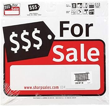 Amazon Com Hy Ko Sign 12 X 13 For Sale Weather Resistant Corrugated Plastic Home Improvement