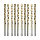 7/32" Titanium Drill Bits (10Pcs), 4341 HSS