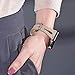 Kaome Leather Band Compatible for Apple Watch Band 44mm 42mm, Slim Elegant Strap, Women Replacement Bands for iWatch Series 5 Series 4 Series 3, Fashionable Feminine Breathable Slit Design-Sand Pink