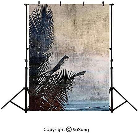 3 5フィート ビニール ハワイアン デコレーション 背景 写真撮影用 自宅 プール付き 日没 熱帯 ポートレート リゾート 直営限定アウトレット 風景 スタジオ ヴィラ 小道具 写真 ヤシ 新生児