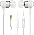 COWIN HE1 In-ear Earbuds Noise Isolating Headphones, Waterproof Sweatproof Earbuds for Gym Running with Mic HD Dynamic Crystal Clear Sound, Ergonomic Comfort-Fit and 100% Compatibility - White