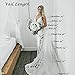 Fdesigner Wedding Chapel Veil Bride Long Cathedral Veils 118' Bridal Headpieces Soft Veil 2T with Comb (Champagne)
