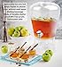 Estilo Beverage Dispenser on Base with Ice Core and Flavor Infuser, Clear, 2 gallon