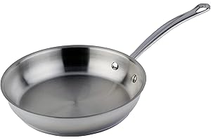 Meyer - Nouvelle Stainless Steel Frying Pan, Induction Cooktop Compatible (28cm/11in)