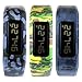 Henoda 10 Colors Replacement Wristband with Metal Clasps for Garmin Vivofit Bands (3PCS Camouflage Pattern, Small)