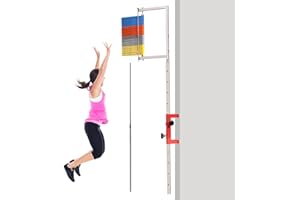 RTFLYKAY Wall Mounted Vertical Jump Measurement Tool, Adjustable Height Vertical Jump Tester Outdoor Use, 27.5"-47" Wall Mounted Vertical Jump Trainer,Used for Basketball and Volleyball High