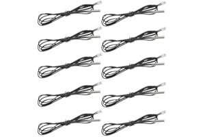 XINGYHENG 10Pcs NTC 10K Thermistor Sensors Digital Temperature Probe for Air Conditioner (100cm)