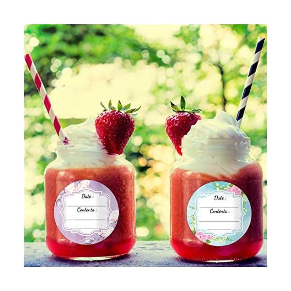 300 pc. Cute Floral Canning Labels