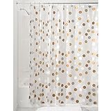 iDesign Gilly Dot PEVA Shower Curtain, Mold & Mildew Resistant, Water Repellent - 72