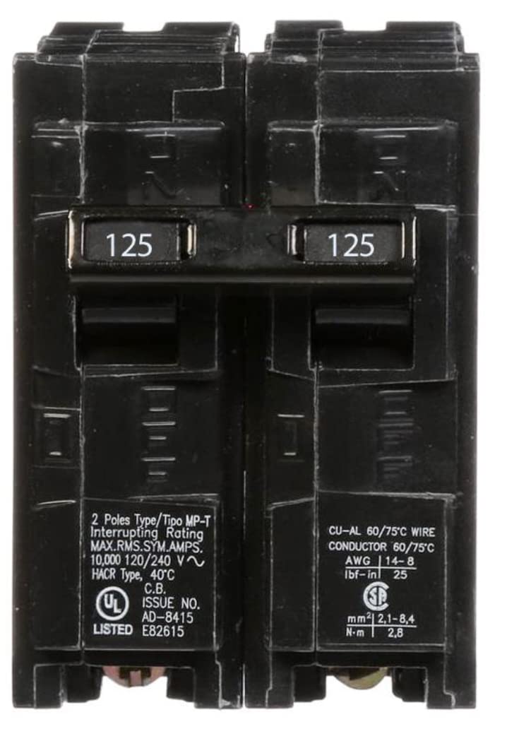 Photo 1 of Siemens Q2125 125-Amp 2 Pole 240-Volt Circuit Breaker by Siemens