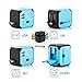 Travel Adapter, Universal Travel Adapters All-in-one Worldwide Chargers for US UK AU EU with Dual USB Charging Ports Universal AC Socket - Safety Fused(blue)