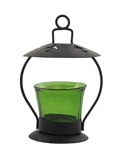 Glass Metal Votive Green By Kraft Seeds