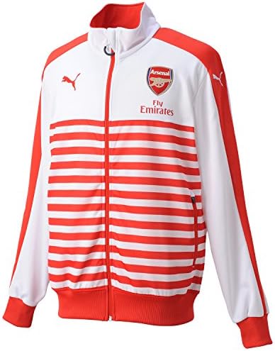 2014-2015 Arsenal Puma T7 Anthem Jacket (Red-White)