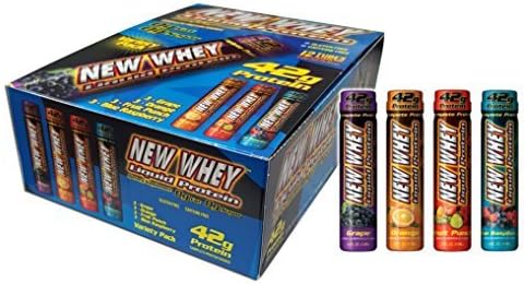 New Whey 42 Grams Liquid Protein Dietary Supplement, Variety Pack, 3.8 Ounce (12 Count) by New Whey