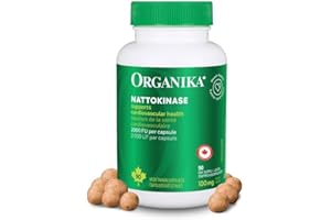 Organika Nattokinase 2000 FU Cardiovascular Support – High-Potency, Heart & Blood Circulation Supplement– One Capsule per Day