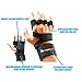 Workout Gloves , Weight lifting gloves with Wrist Support for Fitness, WOD, Gym Cross Training & Powerlifting - Silicone Padding to avoid Calluses - Suits Men & Women, Strong Grip (Black, Medium)
