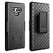 Fingic Galaxy Note 9 Belt Case,Note 9 Holster Clip Case,Slim Shell Holster Combo Cover with Kick-Stand and Swivel Belt Clip Holster for Samsung Note 9 Phone,Black