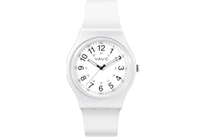 VAVC Waterproof Nurse Watch for Medical Students,Doctors,Women,Men with Second Hand and Military Time,Easy to Read Dial,Comfortable Silicone Band.