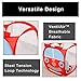 Smart Design Kids Pop Up Organizer with Animal Print - VentilAir Mesh Netting - for Toddlers, Baby Clothes, Plushies, and Toys - Home Organization - Cube - 10.5 x 11 Inch - Red Fire Truck