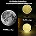 Moon lamp - Lampwin 5.9 Inch USB Rechargeable Dimmable LED 3D Full Moon Light Lantern, Touch Switch Warm / Cool White Crescent Enchanting Moon Night Light for Baby Nursery Kids Bedroom Home Decor Gift