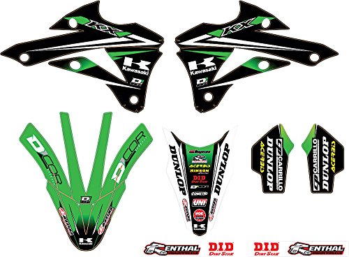D'cor Visuals 10-20-524 2014 Monster Energy Kawasaki Team Green Graphics/Trim Kit, 1 Pack