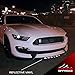 XPLORE OFFROAD - Shelby GT350 | Front Splitter Lip Spoiler Letters | 2015-2018 | Reflective White