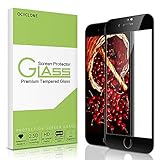 iPhone 8 plus Screen Protector-MORNTTE Tempered Glass with 3D Touch Case Protective Screen Protector for Apple iPhone 7 plus (black)