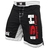 ISH Sports MMA Fight Kick Boxing Shorts UFC Cage Fight Grappling Muay Thai Boxing Kick Boxing Martial Art Training Clothing Uniform (Medium 34-36