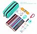 Pencil Case, Large Capacity Pencil Cases Pencil Bag with Two Compartments … (Green)