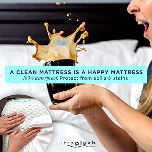 UltraBlock Ultra Plush Premium Waterproof Mattress Protector (Twin) Breathable, Vinyl Free