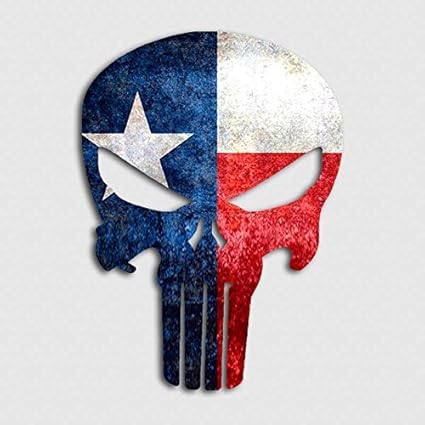amazon com aftershock decals texas punisher skull flag decal lone star dallas houston cowboy sticker automotive aftershock decals texas punisher skull flag decal lone star dallas houston cowboy sticker