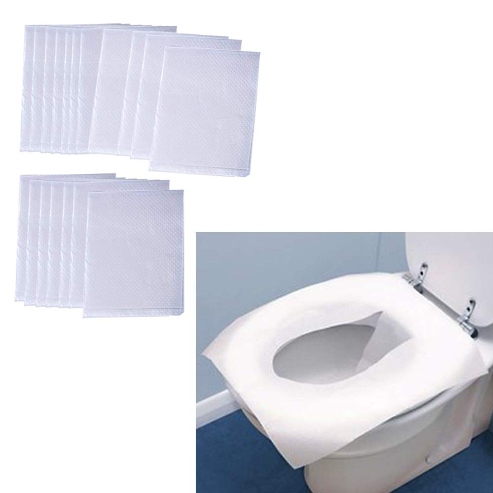 Disposable Toilet Seat Covers - Pack of 18 - HYGIENIC and Safe to USE in Public Toilets
