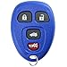 KeylessOption Key Fob Replacement for 2005 2006 2007 2008 2009 2010 2011 2012 Buick Lacrosse Chevrolet Chevy Cobalt Malibu Pontiac G5 G6 Grand Prix Saturn, 4-Button 15252034, Locksmith Required