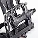 AbraFit 9/16-Inch Resin ATB Mountain Bicycle Pedals w/Toe Clip & Straps, Easy to Install, Nice Toe-Room Area