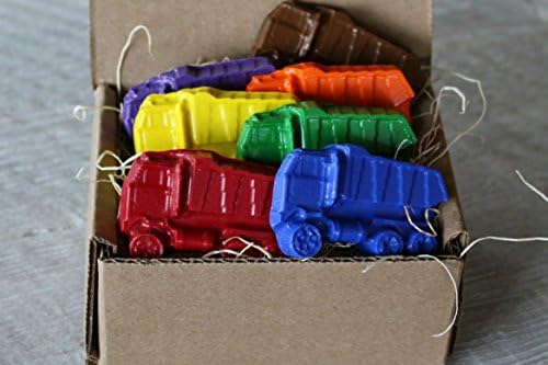 Garbage Dump Truck Crayons Soy Beeswax Kids Gift Set Eco Friendly Crayons Toy Birthday Party Favor Sustainable Waldorf Crayons