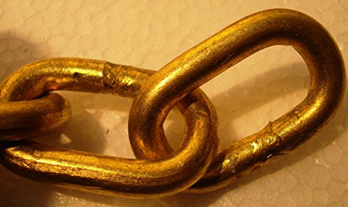BRASS BLESSING : 4 feet SOLID BRASS CHAIN - 0 Gauge - 8 mm - Heavy Duty (5199) - Thumbnail 5