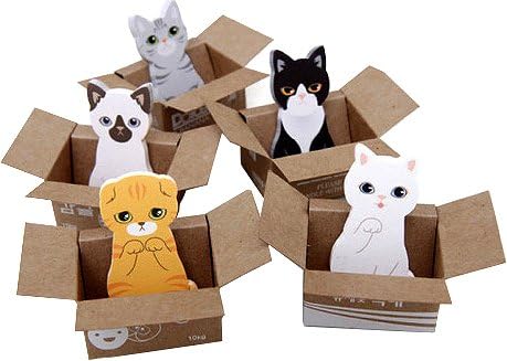 Nano Zizzle Cute Animal Kitty Cat Post It Memo Pads Bookmark Scrapbook DIY Sticky Notes Pack of 2 (Scottish Fold)
