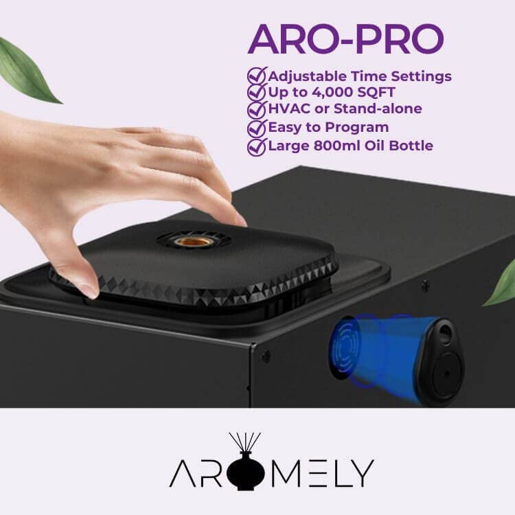 Aromely Smart Bluetooth HVAC Nebulizing Aromatherapy Scent Diffuser