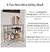 Internet's Best 3-Tier Compact Wire Utility Shelving Unit - Adjustable Storage Rack for Kitchen, Bathroom, Pantry, Laundry, Cabinets - Durable Chrome Steel - Shelving for Under Sink Organization