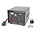Goldsource 500W Voltage Transformer Converter (110V to 220V, 220V to 110V) Step Up/Down Power Converter 110/120 Volt - 220/230 Volt w/ 5V USB Output & Circuit Breaker Protection, 500 Watt (STU-500)