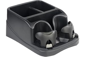 Car Console Organizers with 2 Adjustable Cup Holders, Secure Hold, Truck Floor Console Organizers Front Seat