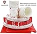 Galashield Christmas Plates Disposable Party Set 102 Pcs Includes Napkins Cups and Tablecloth | Christmas Disposable Dinnerware Set | Supplies for 20 Guests